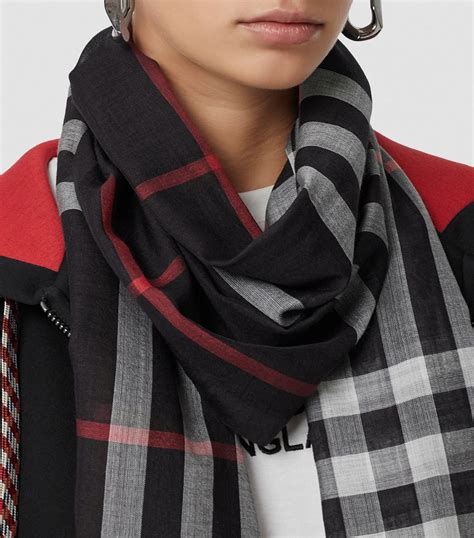 burberry short silscarf|burberry check silk scarf.